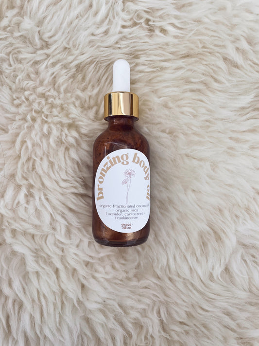 bronzing body oil